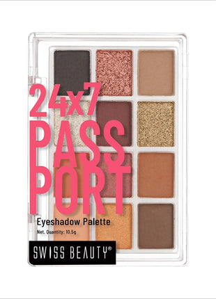 Swiss Beauty 24/7 Passport Eyeshadow Palette - Shade No. 2 —