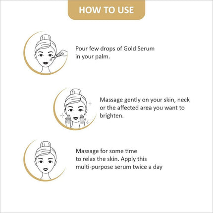 Swiss Beauty 24 K Gold Face Serum 100ml - Revitalizing hydrating facial serum for a plump, radiant complexion.