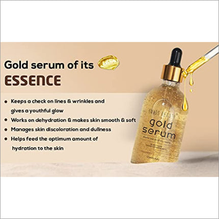 Swiss Beauty 24 K Gold Face Serum 100ml - Effective hydrating facial serum promoting a youthful glow.