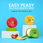 Swiss Beauty Easy-Peasy Nail Polish Remover Wipes - Ideal pack of nail polish remover wipes for quick and mess-free nail care.
