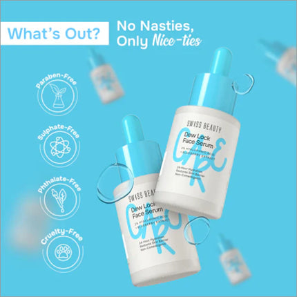 Care Dew Lock Face Serum packaging against a natural backdrop, marketed as the best face serum for anti-aging benefits.