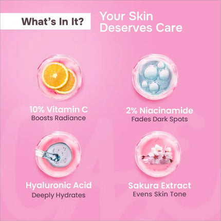 Before and after skin transformation using Swiss Beauty Care Glow Fusion Face Serum, demonstrating its efficacy as a face serum for glowing skin.