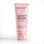 Swiss Beauty Collagen Glow Peel Off Mask 100g - Front View Pink Tube