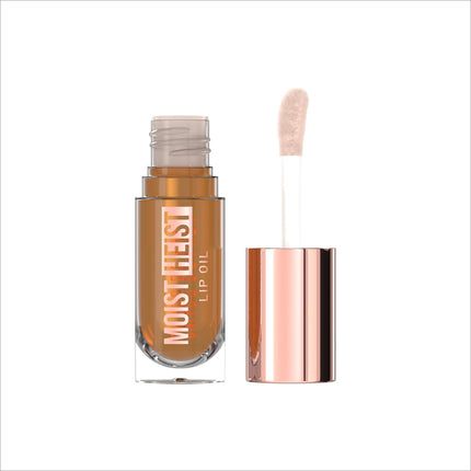 Packaging of Swiss Beauty Moist Heist Colour Changing Lip Oil emphasizing its nourishing and protective qualities.