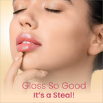 Swiss Beauty Moist Heist Colour Changing Lip Oil in various shades displayed in a natural setting.