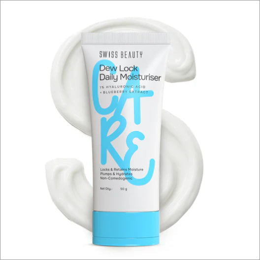 Dew Lock Daily Moisturiser - Image showcasing the product, a daily face moisturizer for hydration and skin nourishment.