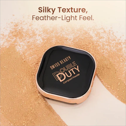 Swiss Beauty Double Duty Compact - Long Lasting Matte Finish Coverage