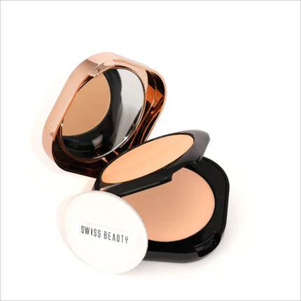Swiss Beauty Double Duty Compact Powder - Texture and Finish