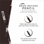 Swiss Beauty Eyebrow Definer Pencil With Spoolie - eyebrow