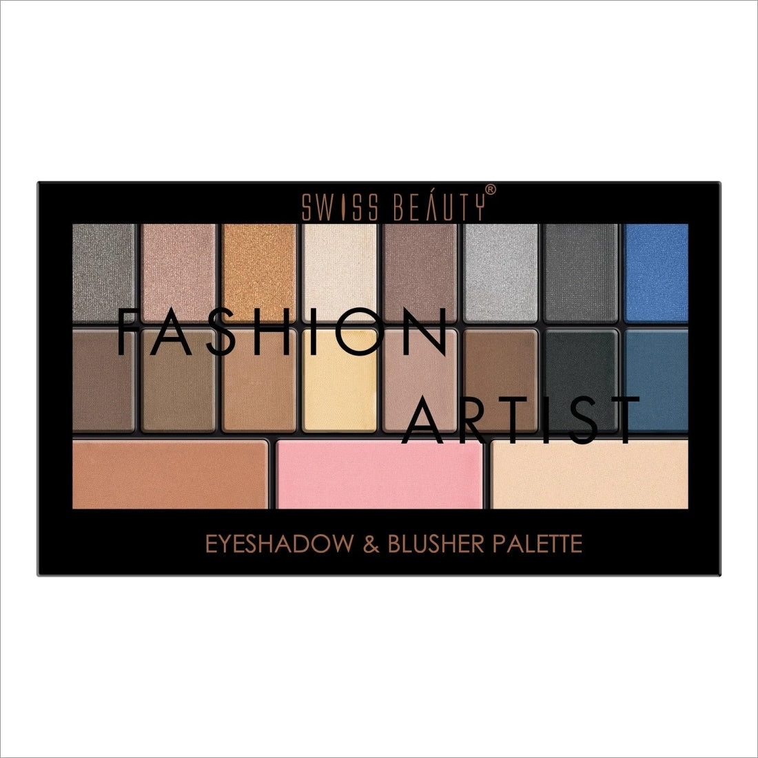 Swiss Beauty FASHION ARTIST EYESHADOW & BLUSHER PALETTE -