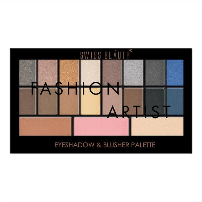 Swiss Beauty FASHION ARTIST EYESHADOW & BLUSHER PALETTE -