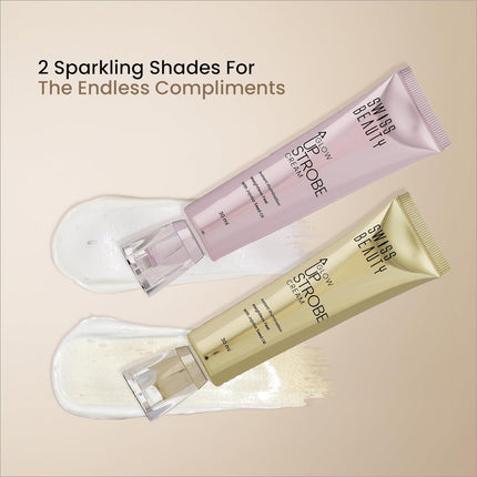 Swiss Beauty Glow Up Strobe Cream | Dewy Radiance | Hydrating | Versatile Use | With Jojoba Oil | For All Skin Types | 30ml