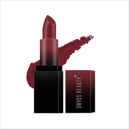 Swiss Beauty Hd Matte Pigmented Smudge Proof Lipstick -