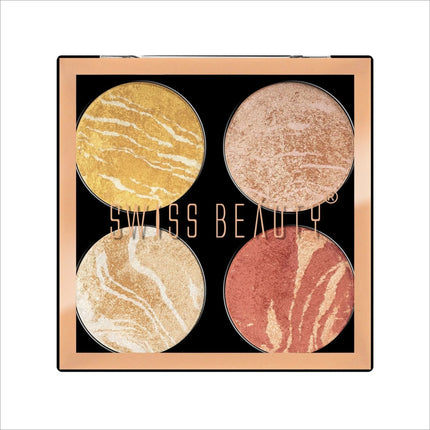 Swiss Beauty Highlighter Pallete - MULTI-COLOR-02 -