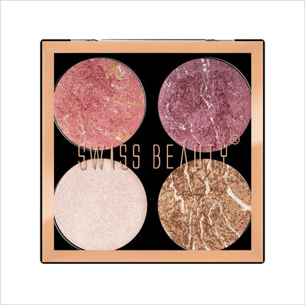 Swiss Beauty Highlighter Pallete - MULTI-COLOR-03 -