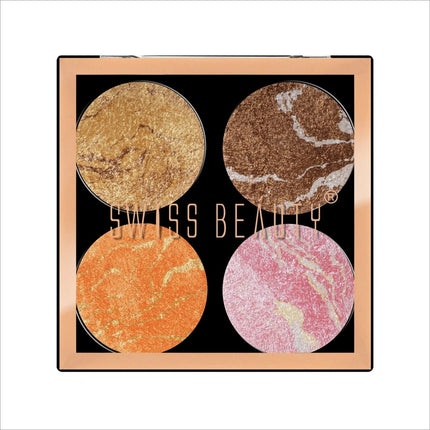 Swiss Beauty Highlighter Pallete - MULTI-COLOR-04 -