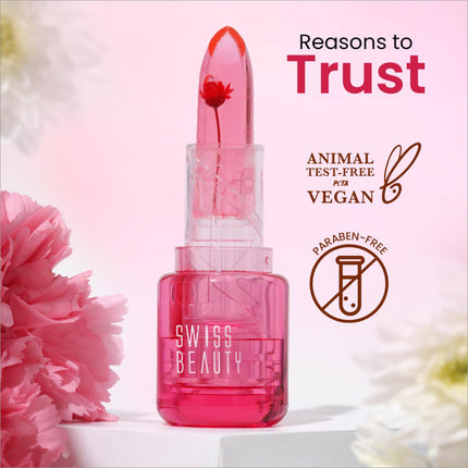 Swiss Beauty Jelly Bloom pH Lip Balm | Colour-Changing Tint | Perfect for daily wear with a non-sticky finish.