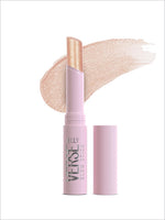 Pink swiss beauty jelly versé glow stick with shimmering gold highlighter cap for crease-proof sparkling eyeshadow shine