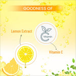 Woman relaxing with Swiss Beauty Lemon & Vitamin C Brightening Sheet Mask, enjoying a spa-like experience with a nourishing lemon vitamin c mask.