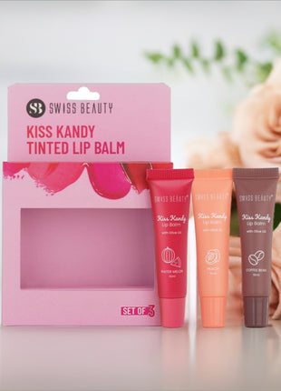 Swiss Beauty Lip Balm Pack of 3 - Moisturizing Flavors: