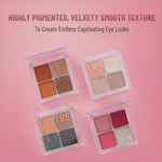 Palette layout of Swiss Beauty Lustre Eyeshadow Palette, displaying vibrant shades designed for everyday looks.