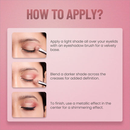 Swiss Beauty Lustre Eyeshadow Palette in Shimmer n Shine, ideal eyeshadow palette for everyday looks with long-lasting formula.