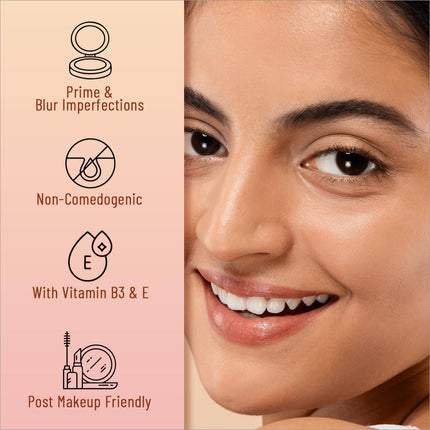User applying Swiss Beauty Matte & Blur Balm to the skin, demonstrating its effective matting and blurring properties for all skin types.