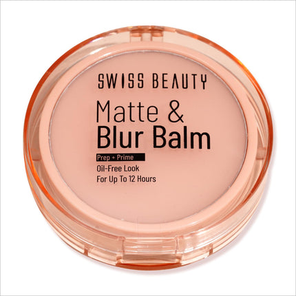 Swiss Beauty Matte & Blur Balm - Prepare and prime your skin for a flawless finish with this 12-hour oil-free shine solution containing Vitamin E and B3.