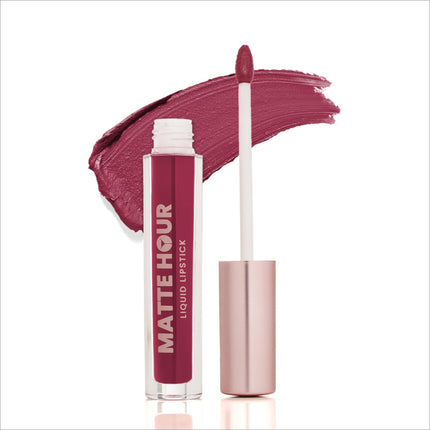 Swiss Beauty Matte Hour Liquid Lipstick | Non-Transfer Formula | Highly Pigmented | Up To 10-Hour Wear | Waterproof & Smudge-Proof | Enriched with Vitamin