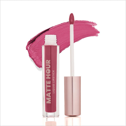 Swiss Beauty Matte Hour Liquid Lipstick | Non-Transfer Formula | Highly Pigmented | Up To 10-Hour Wear | Waterproof & Smudge-Proof | Enriched with Vitamin
