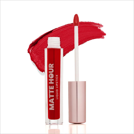 Swiss Beauty Matte Hour Liquid Lipstick | Non-Transfer Formula | Highly Pigmented | Up To 10-Hour Wear | Waterproof & Smudge-Proof | Enriched with Vitamin