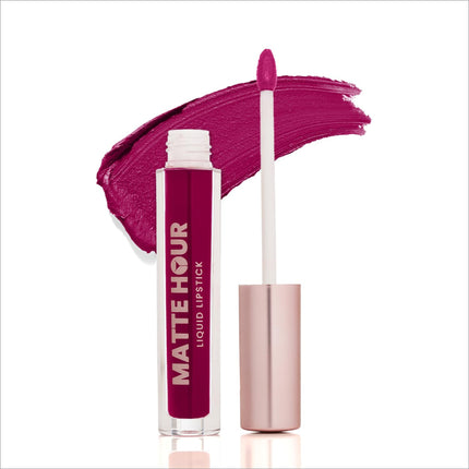 Swiss Beauty Matte Hour Liquid Lipstick | Non-Transfer Formula | Highly Pigmented | Up To 10-Hour Wear | Waterproof & Smudge-Proof | Enriched with Vitamin