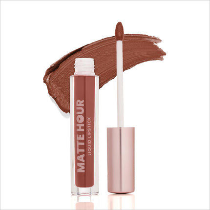 Swiss Beauty Matte Hour Liquid Lipstick | Non-Transfer Formula | Highly Pigmented | Up To 10-Hour Wear | Waterproof & Smudge-Proof | Enriched with Vitamin