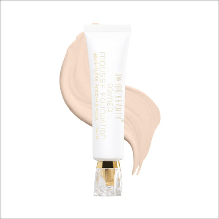 Swiss Beauty Primer Mousse Foundation - White Ivory -