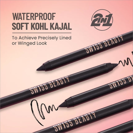 Swiss Beauty Soft Kohl Kajal - KAJAL BLACK