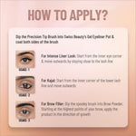 Swiss Beauty Waterproof Eyebrow & Gel Eyeliner 2 In 1