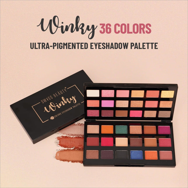 Swiss Beauty Winkly 36 Color Eyeshadow Palette - eye shadow