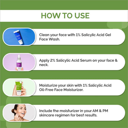 a poster describing how to use face wash