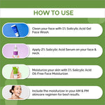 a poster describing how to use face wash