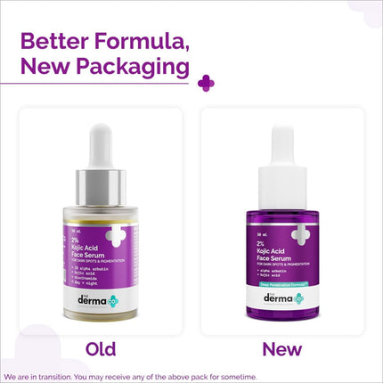 The Derma Co. 2% Kojic Acid Face Serum texture, highlighting its deep penetration formula for effective skin treatment.