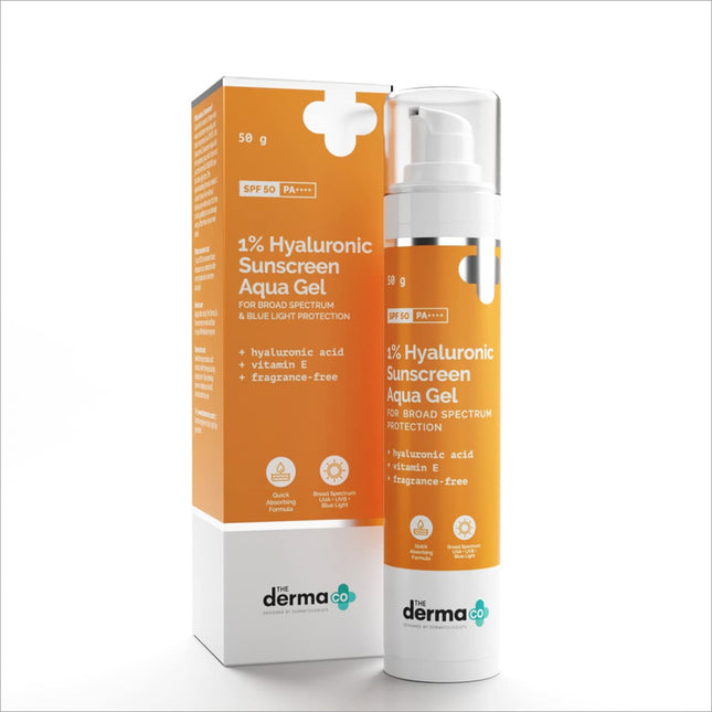 The Derma Co Hyaluronic Sunscreen Aqua Ultra Light Gel