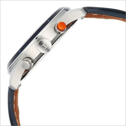 a close up of a watch on a white background