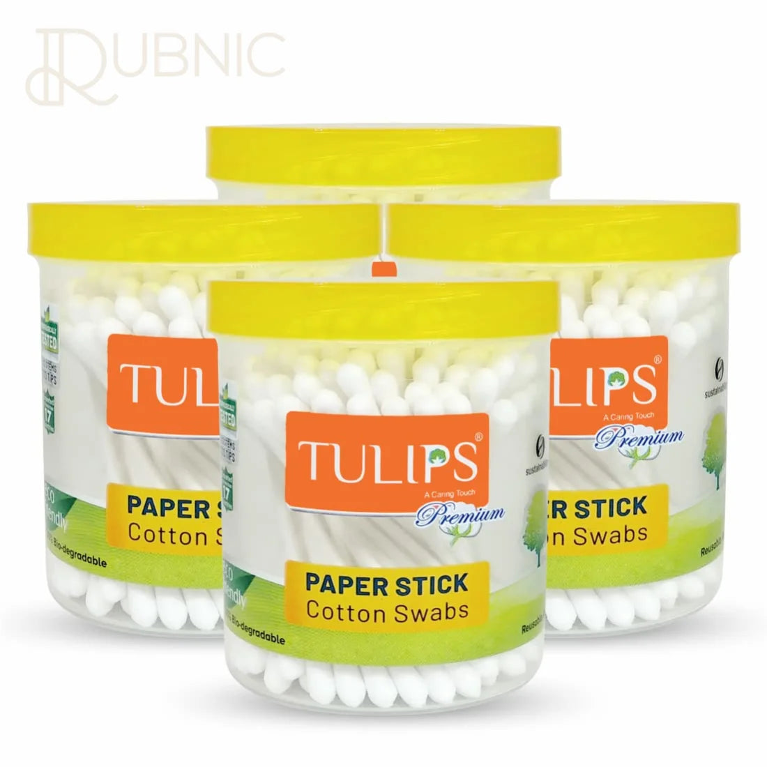 Tulips Premium Paper Stick Cotton Ear Buds 100 Sticks/ 200