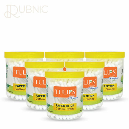 Tulips Premium Paper Stick Cotton Ear Buds 100 Sticks/ 200
