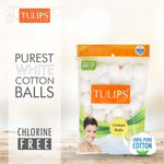 Tulips White Cotton Balls 50S - MAKEUP REMOVER