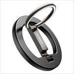 Black ugreen lp705 metal kickstand grip ring holder with sleek minimalist design and polished finish for portable use
