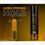 Model using Urban Garbu High Volume Hair Spray Level 5 – Mega Hold, No Crunch to achieve voluminous hair for a bold look.
