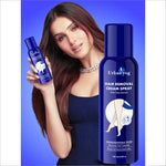 Urban Yog Hair Removal Spray Tulip Extract 130 ml branding image featuring product packaging.
