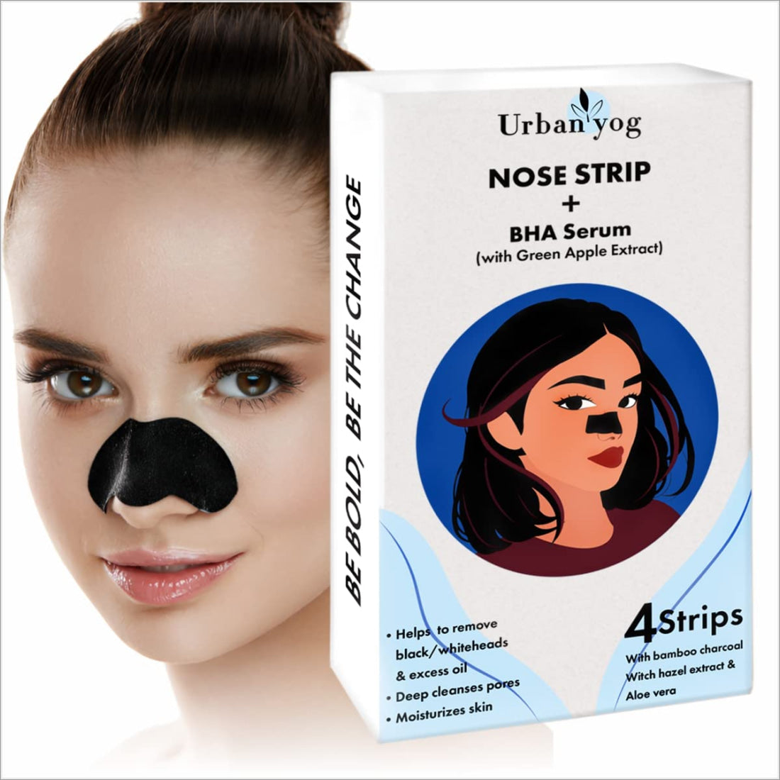 Urban Yog Nose Strips (4 Strips) Black/Whitehead Remover