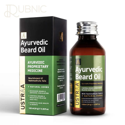 USTRAA Ayurvedic Beard Oil & Face Wash Dry Skin - Beard &